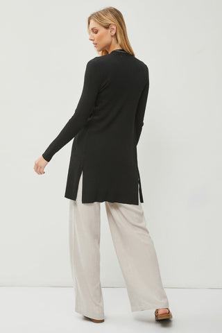Black Long Sleeve Cardigan - MOD&SOUL - Contemporary Women's Clothing