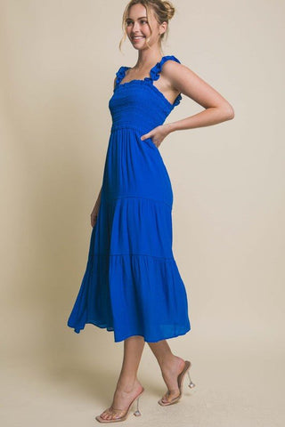 Smocked Bodice Maxi Dress - MOD&SOUL - Contemporary Women's Clothing