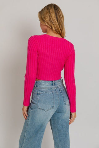 Asymmetrical Hem Sweater Top - MOD&SOUL - Contemporary Women's Clothing