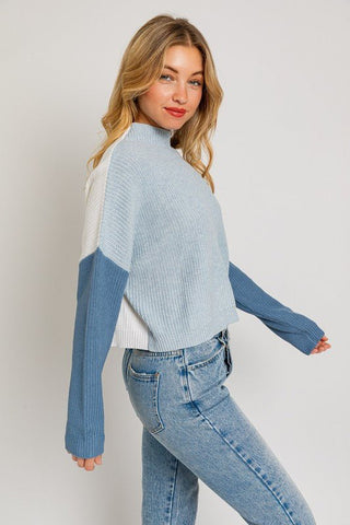 Color Block Oversized Sweater - MOD&SOUL - Contemporary Women's Clothing
