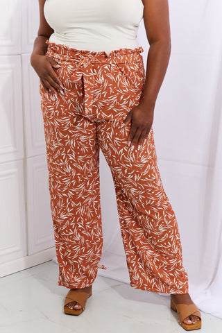 Geometric Print Pants - Red Orange -  - Trendsi - MOD&SOUL
