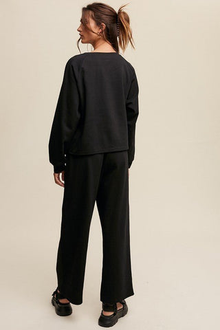 Lazy Sunday Sweatshirt and Pants Set - MOD&SOUL - Contemporary Women's Clothing