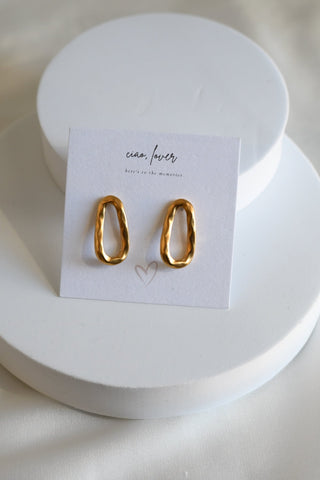 Medium Oval Stud Earrings - Earrings - ciao lover - MOD&SOUL