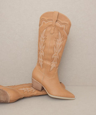 Ainsley - Embroidered Cowboy Boot -  - KKE Originals - MOD&SOUL