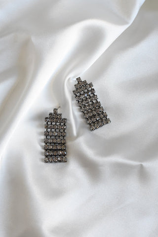 Rhinestone Link Earrings - Earrings - ciao lover - MOD&SOUL