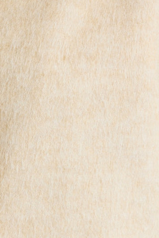 Cream Lapel Collar Coat