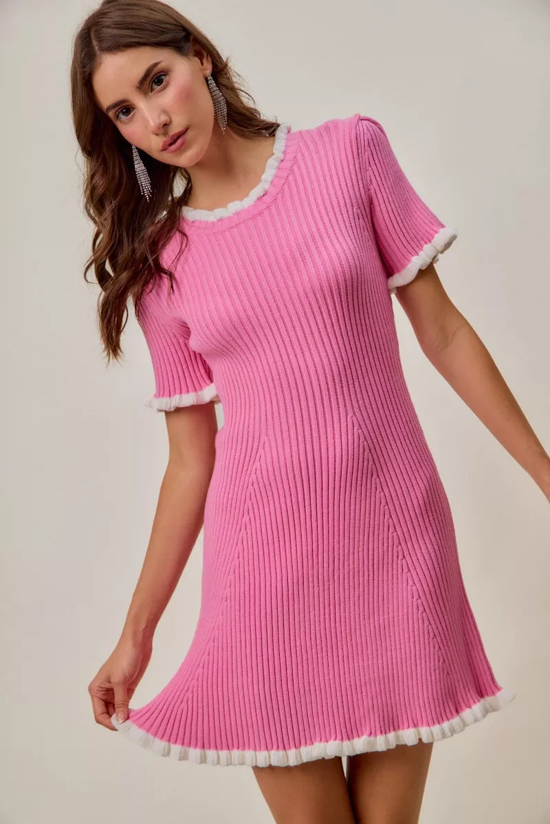 cute knit dresses Striped Knit Dress | Blue Sweater Dress | Cute Dresses MOD&SOUL
