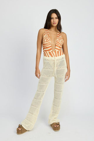 CROCHET PANTS WITH DRAWSTRINGS - MOD&SOUL - Contemporary Women's Clothing