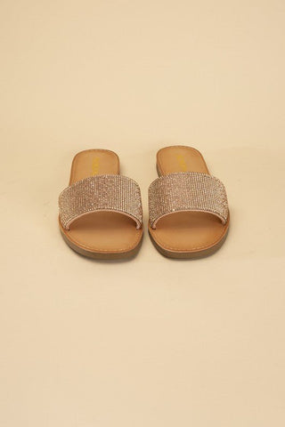 JUSTICE-S Rhinestone Slides - MOD&SOUL - Contemporary Women's Clothing