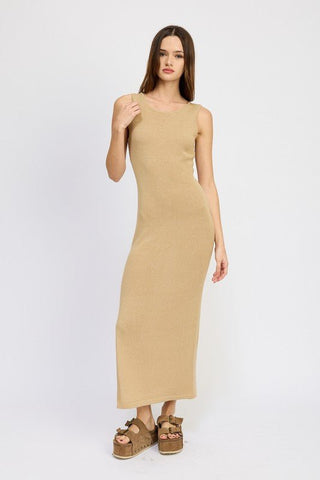 Open Back Detail Maxi Dress - MOD&SOUL - Contemporary Women's Clothing