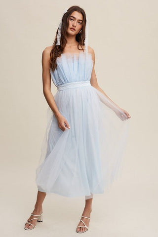 Paper Bag Frill Tulle Maxi Dress – MOD&SOUL Paper Bag Frill Tulle Maxi Dress – MOD&SOUL