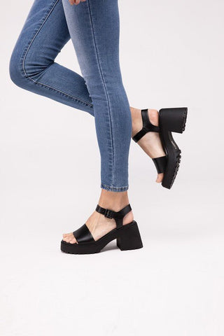 Platform Heel Sandals - MOD&SOUL - Contemporary Women's Clothing