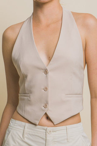 V-neck Sleeveless Vest - MOD&SOUL - Contemporary Women's Clothing