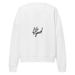 Life is Good Women’s Organic Crew Neck Sweatshirt