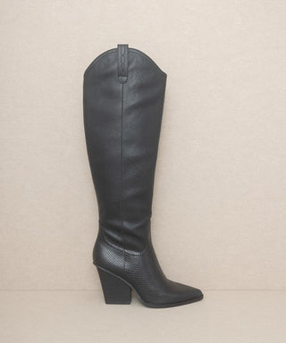Barcelona - Knee High Western Boots - MOD&SOUL - Contemporary Women's Clothing