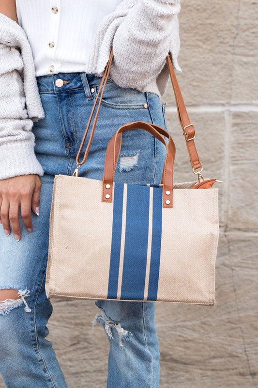 SOLID & STRIPED - Canvas Tote With Patches (MULTICO)