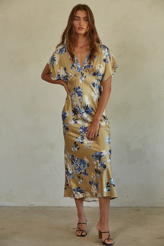 Gold Floral Midi Dress | Wedding Guest Dress | Cute Dresses – MOD&SOUL Gold Floral Midi Dress | Wedding Guest Dress | Cute Dresses – MOD&SOUL