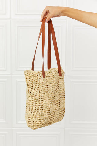 Picnic Date Straw Tote Bag - Handbags - Trendsi - MOD&SOUL