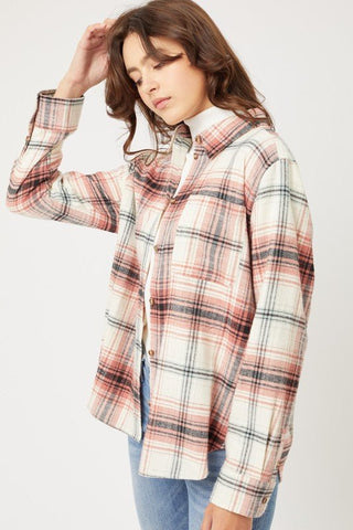 Flannel Top - MOD&SOUL - Contemporary Women's Clothing