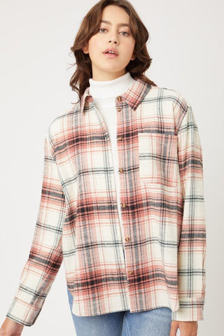 Flannel Top - MOD&SOUL - Contemporary Women's Clothing