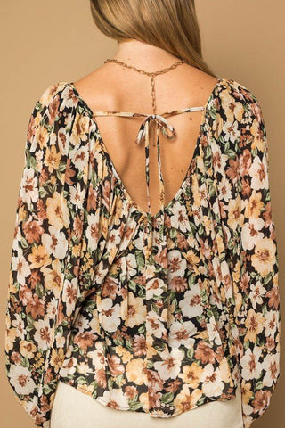 Floral Shirring Top -  - Gilli - MOD&SOUL
