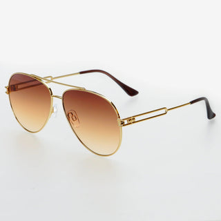 FREYRS Eyewear - Henry Gold Brown Sunglasses -  - FREYRS Eyewear - MOD&SOUL
