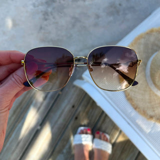 FREYRS Eyewear - Lea Gold Brown Sunglasses -  - FREYRS Eyewear - MOD&SOUL