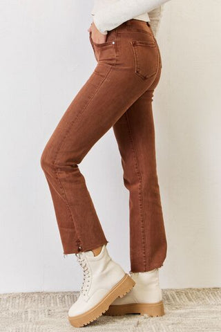 High Rise Straight Jeans - MOD&SOUL - Contemporary Women's Clothing