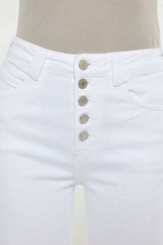 High Rise White Flare Jeans - MOD&SOUL - Contemporary Women's Clothing