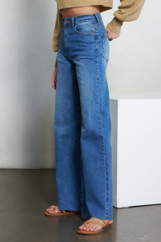 High Waisted Wide Leg Jeans - jeans - Vibrant M.i.U - MOD&SOUL