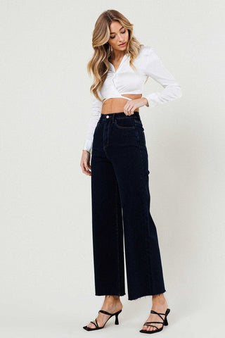 High Waisted Wide Leg Jeans - MOD&SOUL - Contemporary Women's Clothing