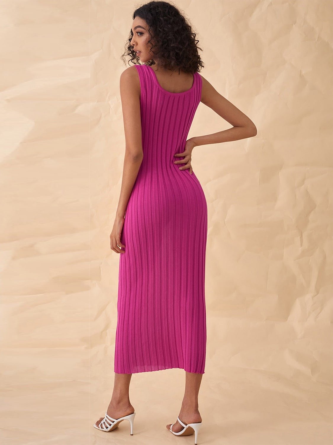 hot pink casual dress Hot Pink Ribbed Maxi Dress | Casual Fall Dress | Cute Dress – MOD&SOUL