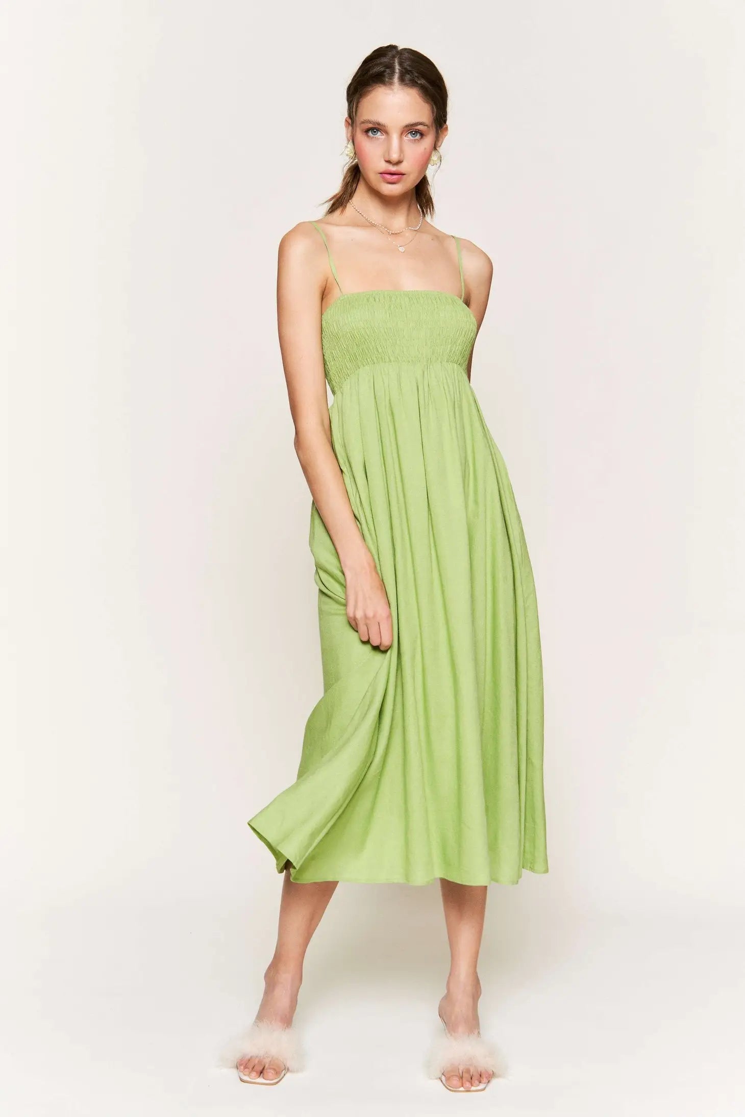 Jessie Green Midi Dress | Casual Midi Dress | Cute Midi Sundress MOD&SOUL - Contemporary Women's Clothing Jessie Green Midi Dress | Casual Midi Dress | Cute Midi Sundress MOD&SOUL - Contemporary Women's Clothing