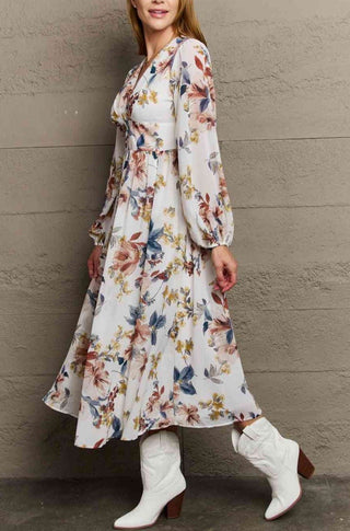 Karina Floral Midi Dress - FINAL SALE - MOD&SOUL - Contemporary Women's Clothing