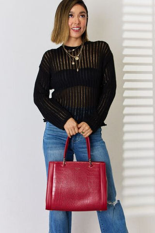 Keswick Textured Vegan Leather Handbag - MOD&SOUL - Contemporary Women's Clothing