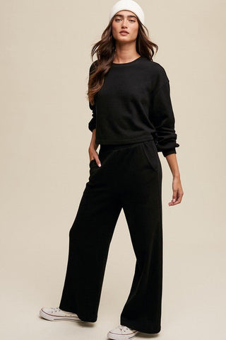 Knit Sweat Top and Pants Athleisure Lounge Sets - MOD&SOUL - Contemporary Women's Clothing