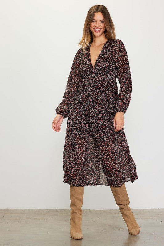 Floral Midi Dress | Casual Midi Dress | Cute Dresses – MOD&SOUL