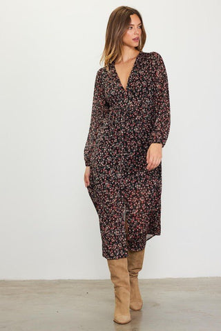 Floral Midi Dress | Casual Midi Dress | Cute Dresses – MOD&SOUL