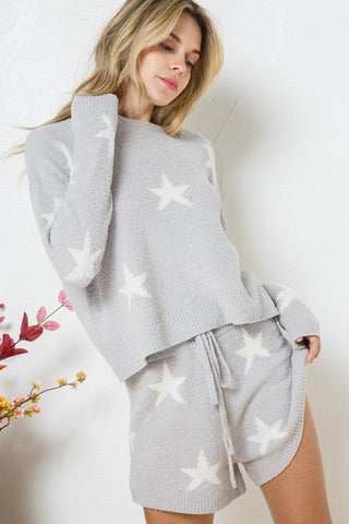 Long Sleeve Star Print Set - MOD&SOUL - Contemporary Women's Clothing