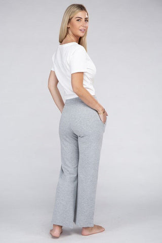 Lounge Wide Pants with Drawstrings -  - Ambiance Apparel - MOD&SOUL