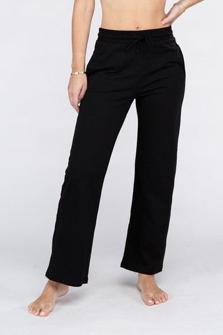 Lounge Wide Pants with Drawstrings -  - Ambiance Apparel - MOD&SOUL