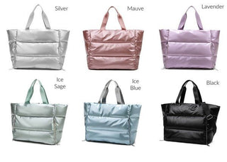 Metallic Puffer Tote - MOD&SOUL - Contemporary Women's Clothing