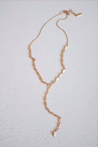 Mini Triangle Lariat Necklace - Necklace - MOD&SOUL Vintage Style Contemporary Fashion Jewelry - MOD&SOUL