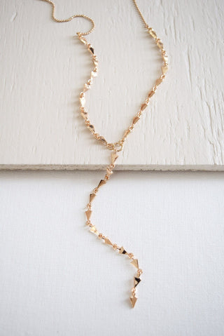 Mini Triangle Lariat Necklace - Necklace - MOD&SOUL Vintage Style Contemporary Fashion Jewelry - MOD&SOUL