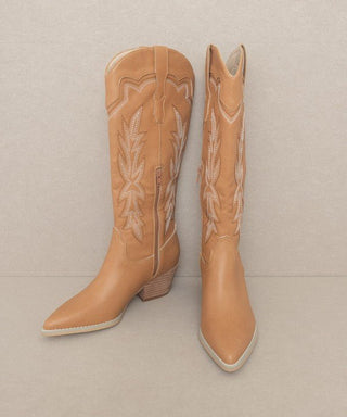 Ainsley - Embroidered Cowboy Boot -  - KKE Originals - MOD&SOUL