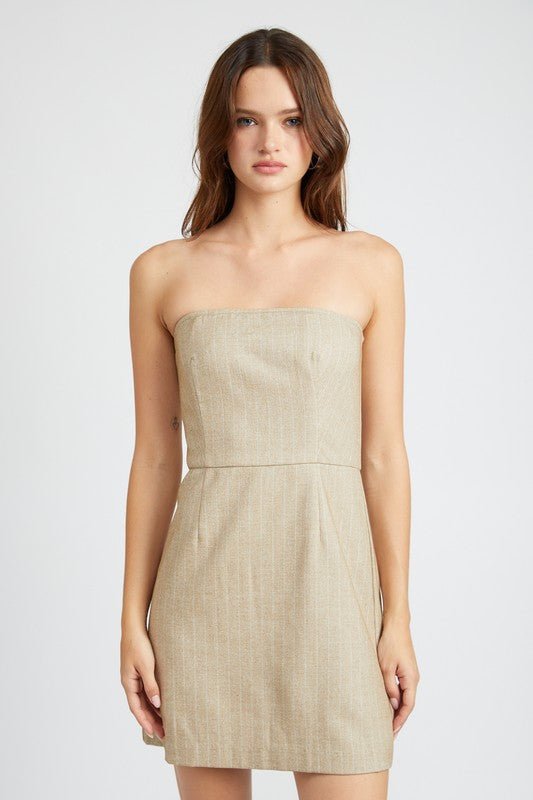 PINSTRIPE TUBE MINI DRESS – MOD&SOUL - Contemporary Women's Clothing