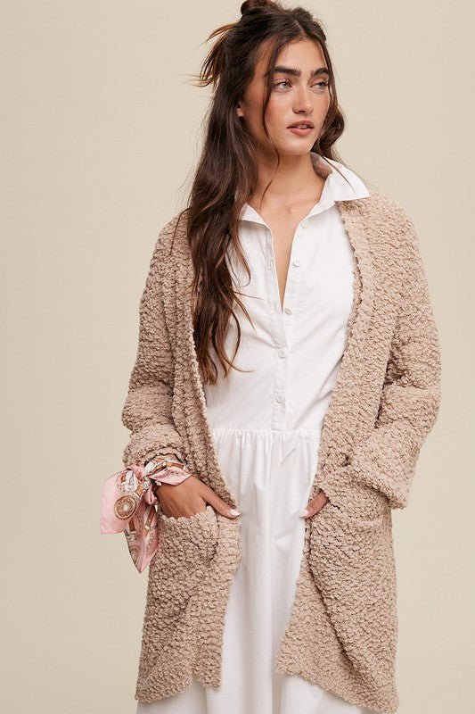 Popcorn Open Knit Cardigan Sweater – MOD&SOUL Contemporary