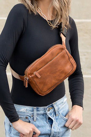 Presly Vegan Leather Everywhere Sling Belt Bag -  - Aili's Corner - MOD&SOUL
