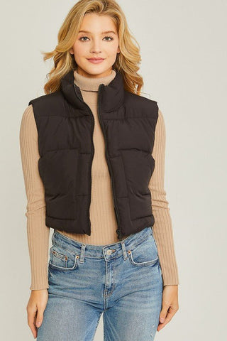 Puffer Vest With Pockets - MOD&SOUL - Contemporary Women's Clothing