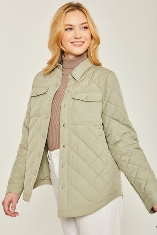 Quilted Shacket -  - Love Tree - MOD&SOUL